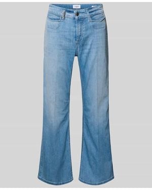 Cambio Wide Leg Jeans aus Baumwoll-Mix Modell 'FABIENNE' - Blau