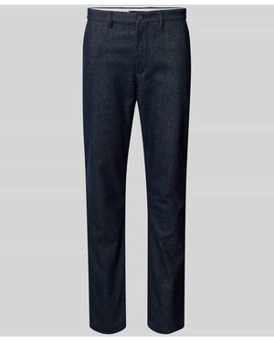 Tommy Hilfiger Slim Fit Stoffhose aus Baumwoll-Mix Modell 'BLEECKER' - Blau