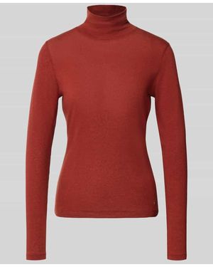 Windsor. Slim Fit Longsleeve aus Lyocell-Mix mit Woll-Anteil - Rot