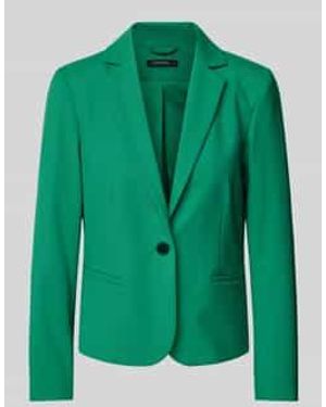 Comma, Blazer Met Strookzakken - Groen