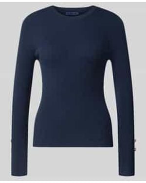 Guess Slim Fit Shirt Met Lange Mouwen Van Viscosemix Model 'Ellie' - Blauw
