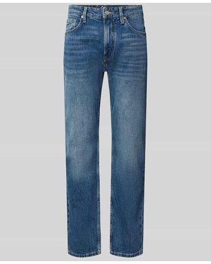 S.oliver Straight Fit Jeans aus Baumwoll-Mix Modell 'Bonito' - Blau