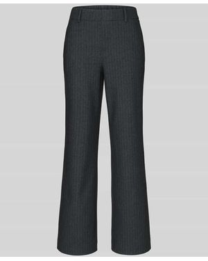 SteHmann Wide Leg Hose mit Gürtelschlaufen Modell 'Fenja' - Grau
