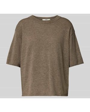 0039 Italy Strickshirt aus Kaschmir-Mix Modell 'Ines' - Natur