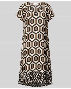 ROBE LÉGÈRE Knielanges Kleid Mit Grafischem Muster - Weiß