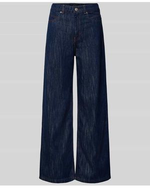BOSS Wide Fit Jeans Dark Wash aus reiner Baumwolle - Blau