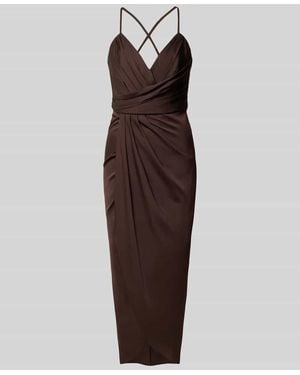 VM VERA MONT Midikleid mit gelegten Falten - Braun