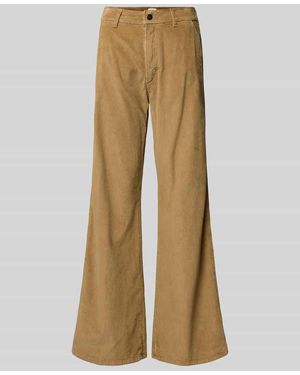 Brax Flared Cordhose mit französischen Eingrifftaschen Modell 'MAINE' - Natur