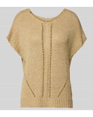 Soya Concept Strickshirt mit Kappärmeln Modell 'CARYNN' - Natur