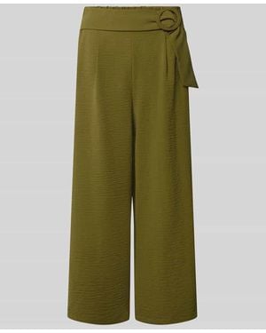 Zero Wide Fit Culottes mit Strukturmuster - Grün