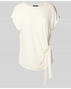 Ouí T-Shirt mit Knoten-Detail - Weiß