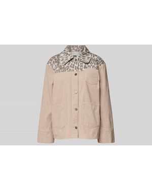 Baum und Pferdgarten Cordjacke mit Animal-Print - Natur