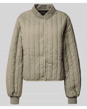 Rains Steppjacke mit Knopfverschluss Modell 'Banja Liner' - Grün