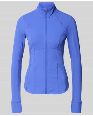 Fabletics Slim Fit Jacke mit Stehkragen Modell 'Storm' - Blau