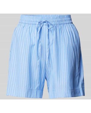 Sisters Point Regular Fit Shorts Mit Tunnelzug Modell 'Ella' - Blau