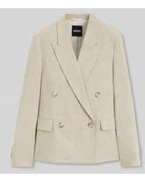 BOSS Regular Fit Blazer Model 'Jaleto9' - Naturel