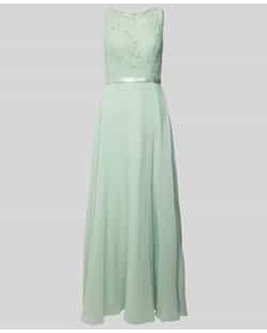 Luxuar Avondjurk Met Strass-Steentjes - Groen
