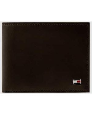Tommy Hilfiger Geldbörse Aus Leder - Schwarz