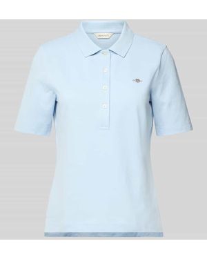 GANT Poloshirt Mit Label-Stitching - Blau