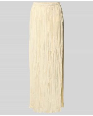 TOPSHOP Maxirock aus Viskose-Mix mit Strukturmuster Modell 'THEA' - Natur