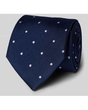 Profuomo Seidenkrawatte Mit Allover-Muster (8 Cm) - Blau