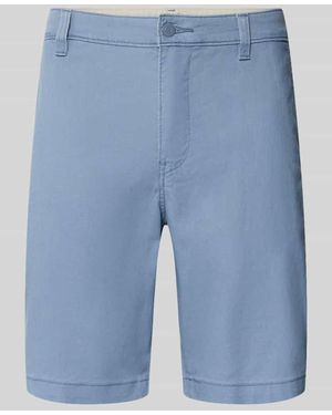 Levi's Regular Fit Chinoshorts aus Baumwoll-Mix - Blau