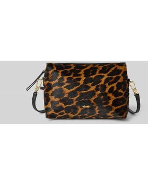 Abro⁺ Kosmetiktasche aus echtem Leder Modell 'KAIA' - Braun