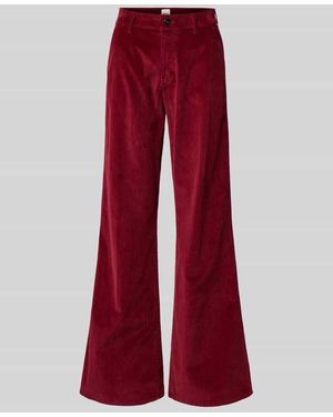 Brax Flared Cordhose mit französischen Eingrifftaschen Modell 'MAINE' - Rot