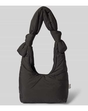 Lefrik Handtasche Mit Knotendetails Modell 'Biwa' - Schwarz