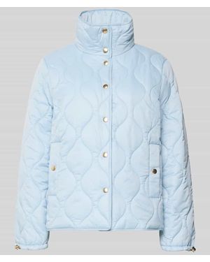 christian berg Regular Fit Steppjacke mit gefüttertem Stehkragen - Blau
