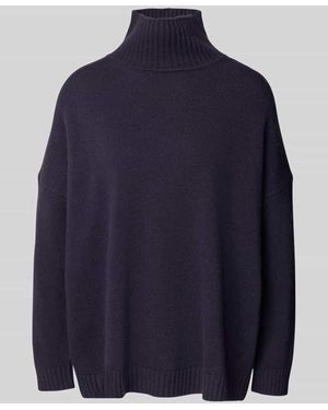 Weekend by Maxmara Oversized Rollkragenpullover aus reiner Schurwolle Modell 'BORGIA' - Blau