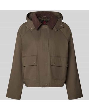 Stefanel Blouson mit Kapuze - Grün