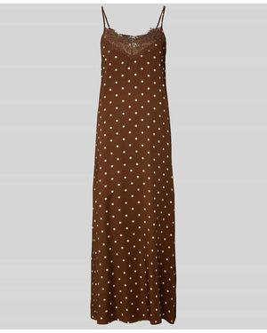 Oh April Maxikleid aus Viskose-Mix Modell 'Alma' - Braun