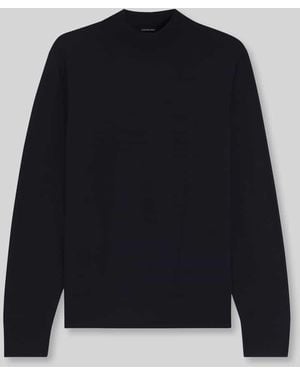 BOSS Regular Fit Pullover aus reiner Schurwolle Modell 'Bjarno' - Blau