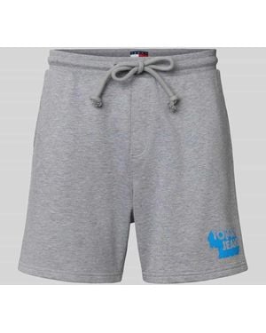Tommy Hilfiger Relaxed Fit Sweatshorts aus reiner Baumwolle - Grau