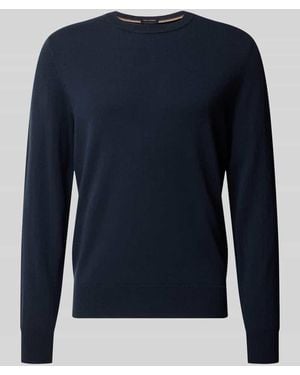 BOSS Pullover aus Wolle Kaschmir Modell 'H-Frosto' - Blau