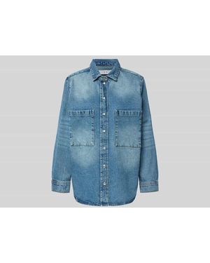 IRO Jeansbluse mit Brusttaschen - Blau