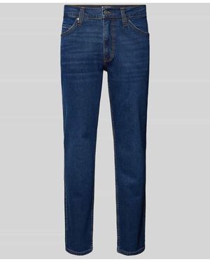 Mustang Straight Fit Jeans Im 5-Pocket-Design - Blau