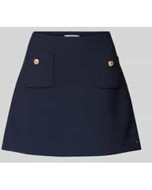 Tommy Hilfiger Minirok Met Labeldetail - Blauw