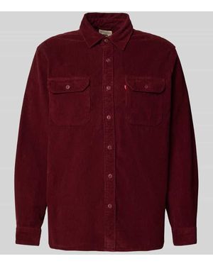 Levi's Freizeithemd mit Knopfleiste Modell 'JACKSON' - Rot