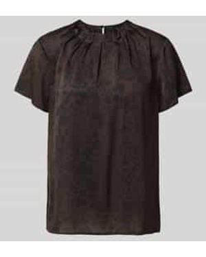 S.oliver Blouses Korte Mouw - Zwart