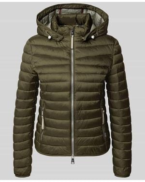 Fuchs & Schmitt Steppjacke mit abnehmbarer Kapuze - Grün