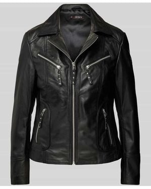 Cabrini Jacke Mit Reißverschlusstaschen - Schwarz