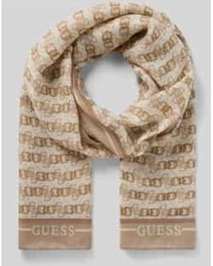 Guess Sjaal Met Labelprint, Model 'Karnilla' - Naturel