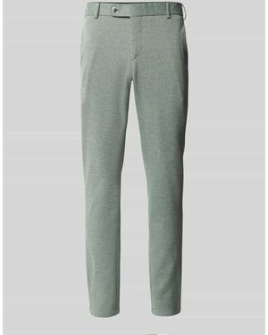 Atelier Torino Slim Fit Anzughose mit Gürtelschlaufen - Grün