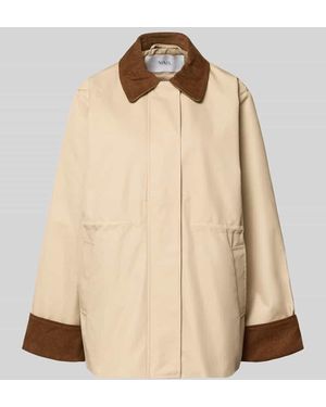 Y.A.S Parka mit Umlegekragen und Eingrifftaschen Modell 'ANCA' - Natur