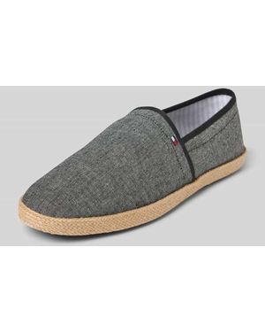 Tommy Hilfiger Espadrilles aus Chambray-Leinen - Grau