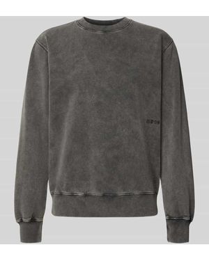 Edwin Relaxed Fit Sweatshirt mit Statement-Stitching Modell 'Axiom' - Grau