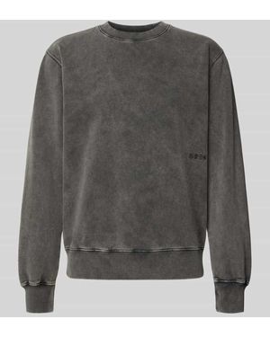 Edwin Relaxed Fit Sweatshirt mit Statement-Stitching Modell 'Axiom' - Grau