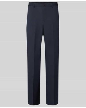S.oliver Wide Leg Anzughose mit Viskose-Anteil - Blau